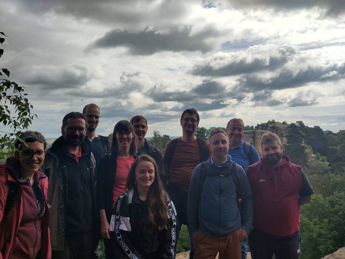 Katronic team exploring the “Halberstadt Switzerland” region